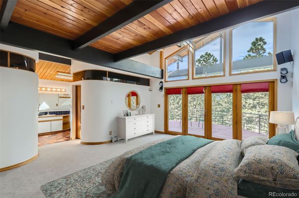 Bedroom, Interior, Wooden Beams, Wooden Ceilings