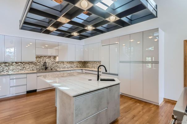Interior, Kitchen, Wood Texture Flooring