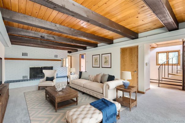 Interior, Living room, Stone Walls, Wooden Beams, Wooden Ceilings