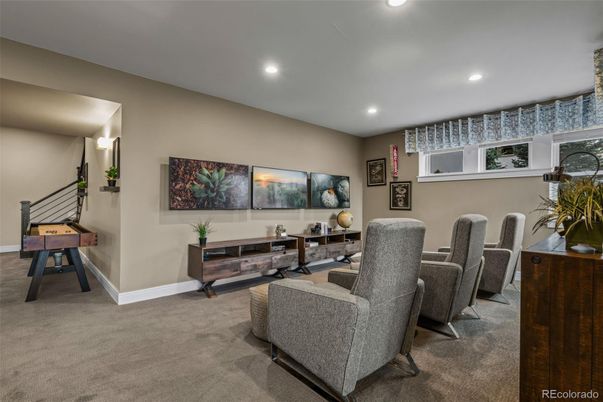 Interior, Living room, Recessed Lighting