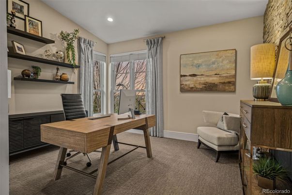 Home Office, Interior, Recessed Lighting