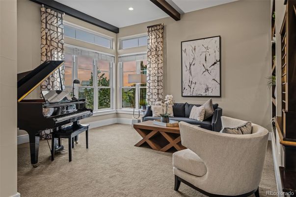 Interior, Living room, Piano, Recessed Lighting