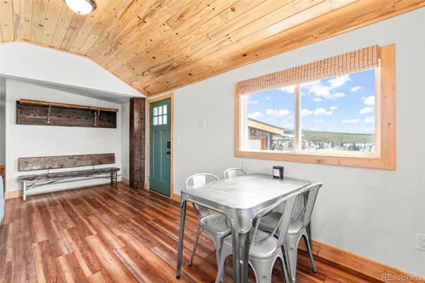 Dining room, Interior, Wooden Ceilings, Wood Texture Flooring