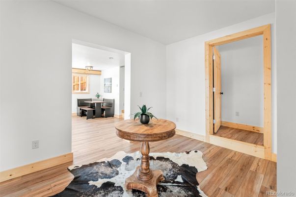 Dining room, Interior, Wood Texture Flooring