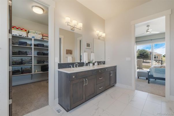 Bathroom, Dual Sink Vanities, Interior, Marble