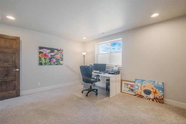 Home Office, Interior, Recessed Lighting