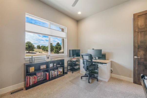 Home Office, Interior, Recessed Lighting