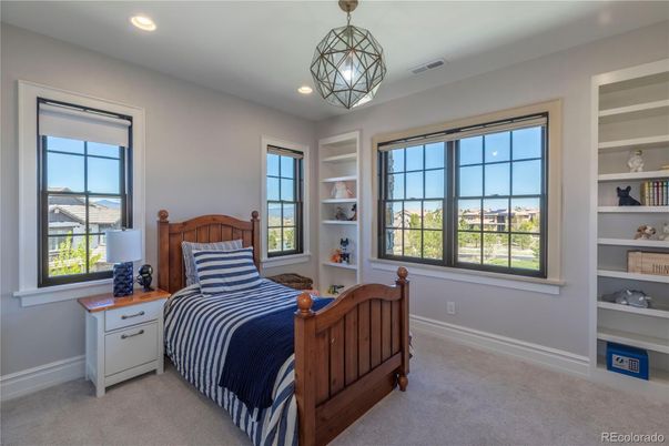 Bedroom, Interior, Pendant Lights, Recessed Lighting