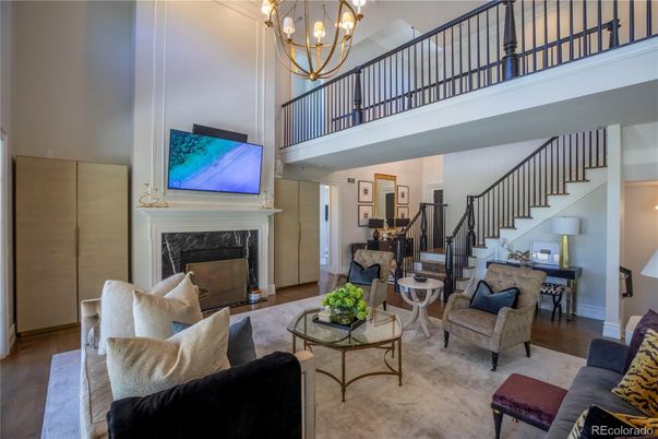 Chandelier, Fireplace, Interior, Living room, Wood Texture Flooring