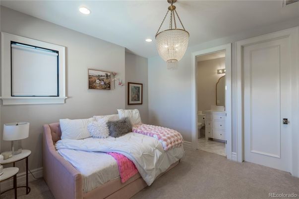 Bedroom, Chandelier, Interior, Recessed Lighting