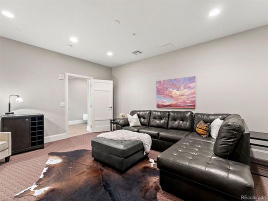 Interior, Living room, Recessed Lighting