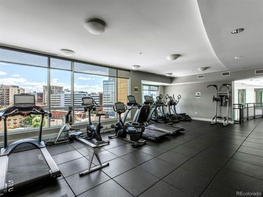 Fitness Equipment, Gym, Interior, Recessed Lighting