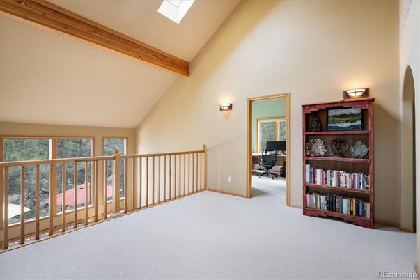 Home Office, Interior, Wooden Beams