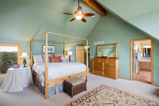 Bedroom, Interior, Wooden Beams