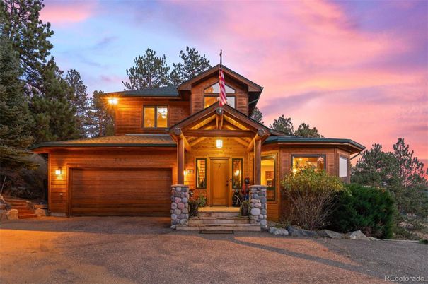 Attached, Exterior, Facade, Log Home