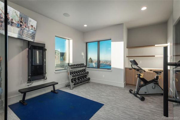 Fitness Equipment, Interior, Recessed Lighting