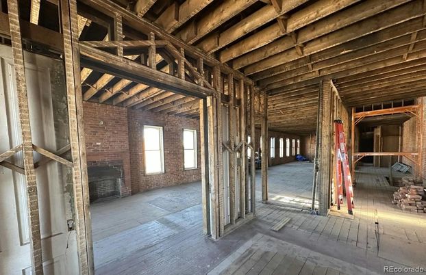 Interior, Stone Walls, Wooden Beams, Wood Texture Flooring