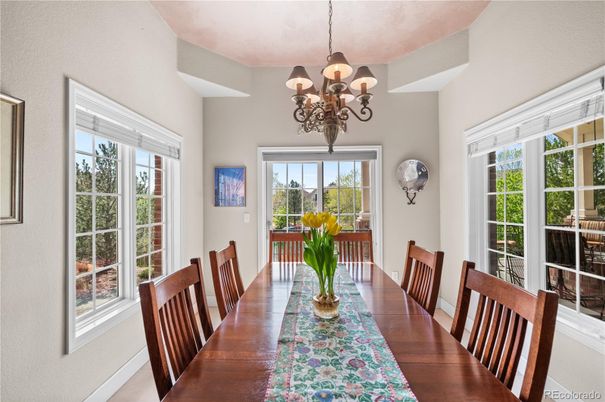 Chandelier, Dining room, Interior