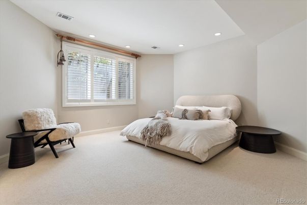 Bedroom, Interior, Recessed Lighting