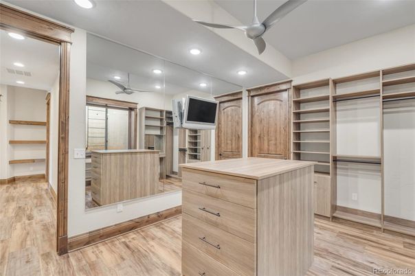 Interior, Recessed Lighting, Walk-in Closets, Wood Texture Flooring
