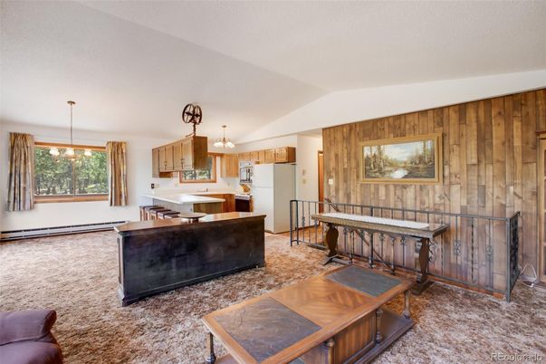Chandelier, Interior, Kitchen, Pendant Lights, Wooden Walls
