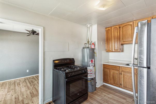 Interior, Kitchen, Wood Texture Flooring