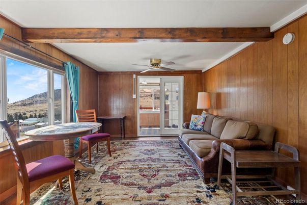 Interior, Living room, Wooden Beams, Wooden Walls