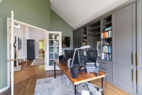 Home Office, Interior, Wood Texture Flooring