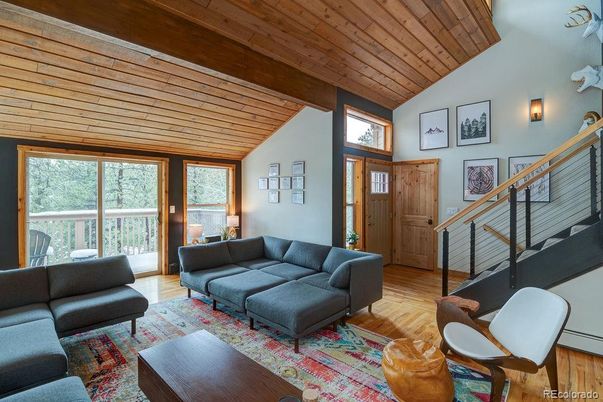 Interior, Living room, Wooden Ceilings, Wood Texture Flooring