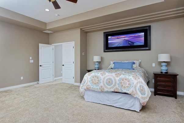 Bedroom, Interior, Recessed Lighting