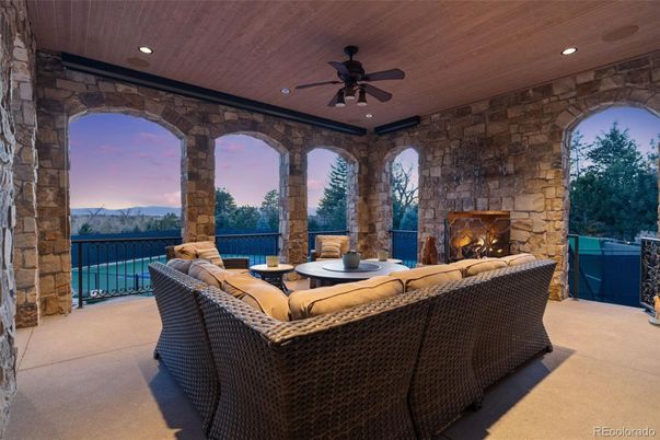 Exterior, Fireplace, Recessed Lighting