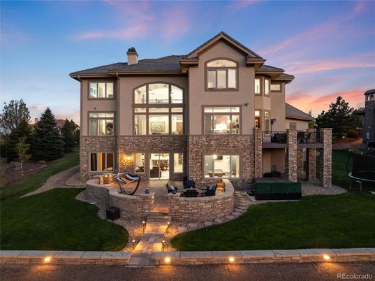 Backyard, Exterior, Facade, Brick Facade, Mediterranean
