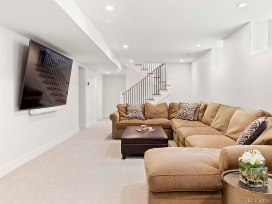 Interior, Living room, Recessed Lighting