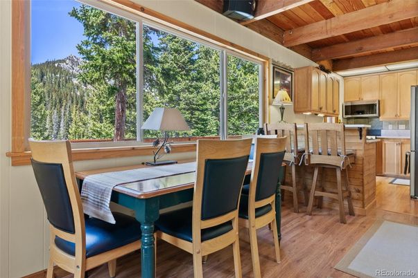 Dining room, Interior, Kitchen, Wooden Beams, Wooden Ceilings, Wood Texture Flooring