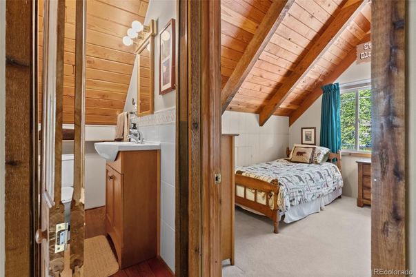 Bedroom, Interior, Wooden Beams, Wooden Ceilings, Wooden Walls