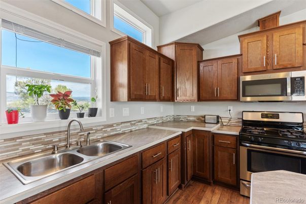 Interior, Kitchen, Wood Texture Flooring