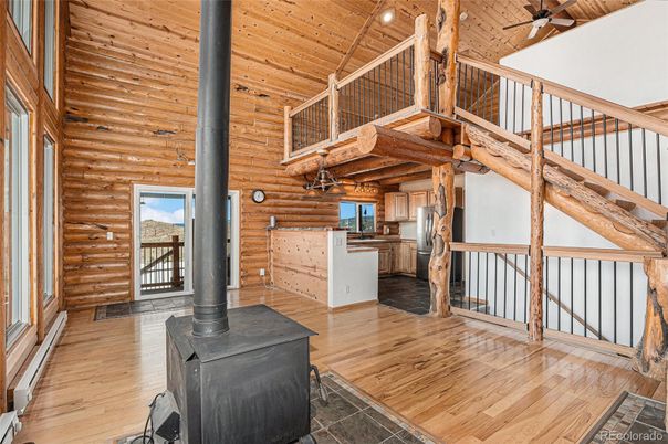 Fireplace, Interior, Kitchen, Wooden Beams, Wooden Ceilings, Wood Texture Flooring, Wooden Walls