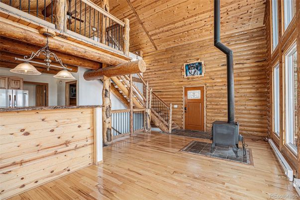 Fireplace, Interior, Pendant Lights, Wooden Beams, Wooden Ceilings, Wood Texture Flooring, Wooden Walls