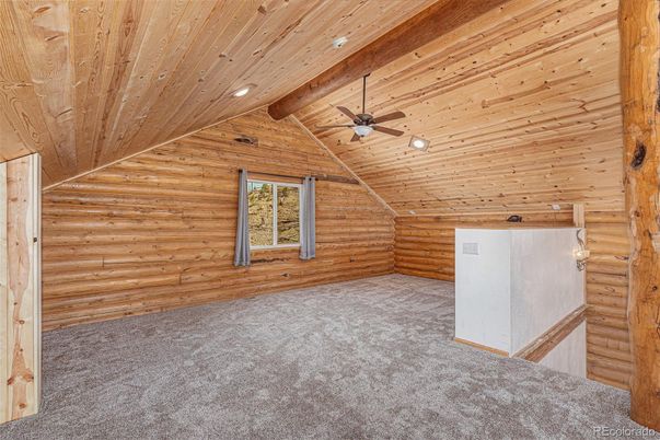 Empty room, Interior, Recessed Lighting, Wooden Beams, Wooden Ceilings, Wooden Walls