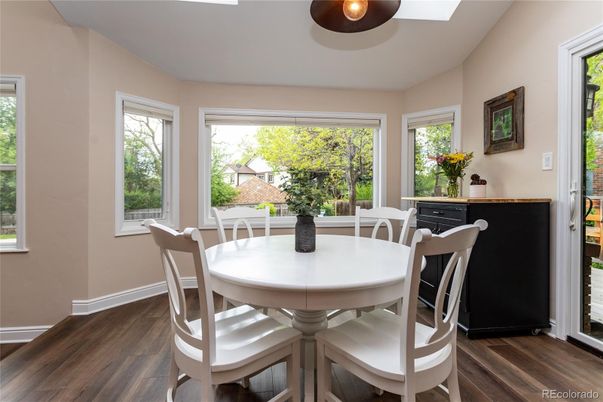 Dining room, Interior, Wood Texture Flooring