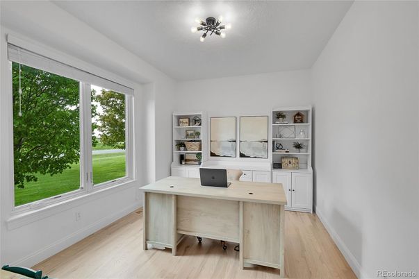 Home Office, Interior, Wood Texture Flooring
