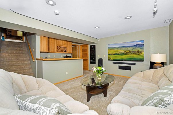 Interior, Living room, Recessed Lighting