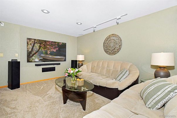 Interior, Living room, Recessed Lighting