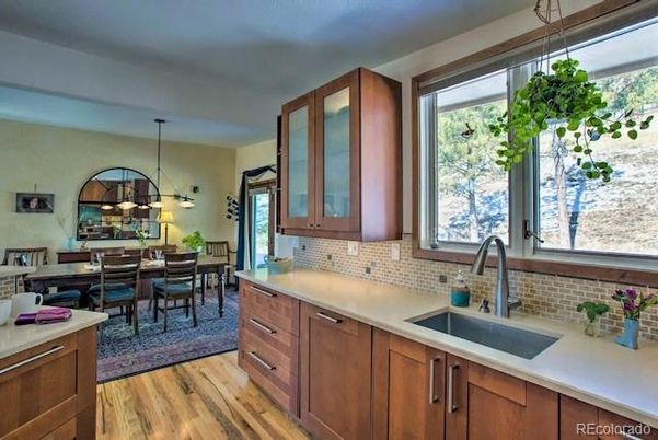 Chandelier, Dining room, Interior, Kitchen, Pendant Lights, Wood Texture Flooring