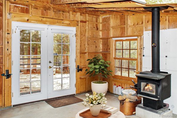 Fireplace, Interior, Wooden Walls