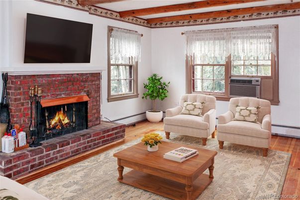 Fireplace, Interior, Living room, Wood Texture Flooring