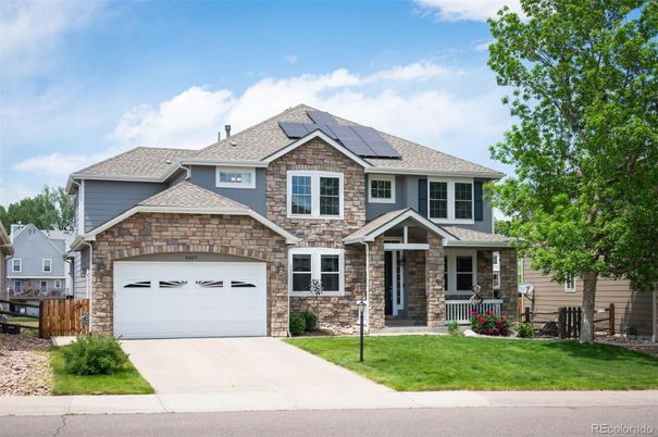 Attached, Exterior, Facade, Solar Panels, Brick Traditional
