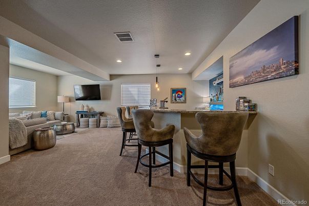 Dining room, Interior, Living room, Pendant Lights, Recessed Lighting