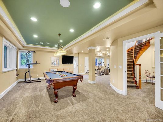 Billiard Table, Fitness Equipment, Game Room, Interior, Pendant Lights, Recessed Lighting