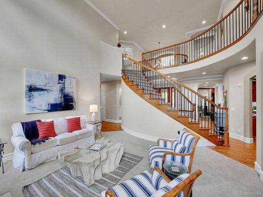 Interior, Living room, Pendant Lights, Recessed Lighting, Wood Texture Flooring